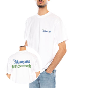S/S All Tools T-Shirt -- Maglietta Uomo Bianca I035438.02XX . CARHARTT WIP 