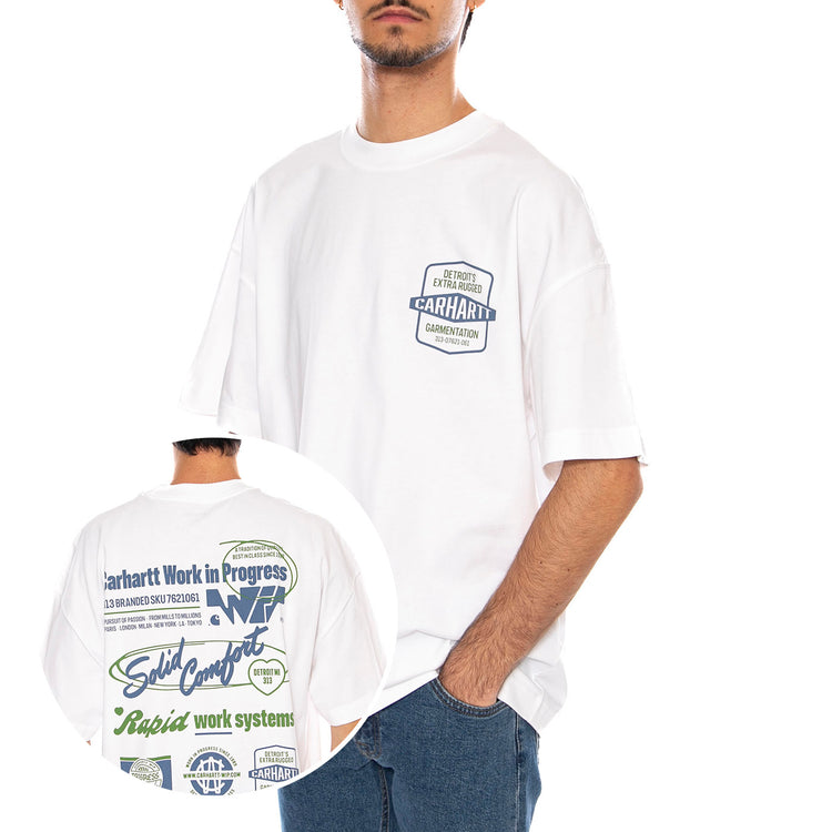 S/S Networks T-Shirt White - Maglietta Girocollo Uomo Bianca I035624.02XX . CARHARTT WIP 