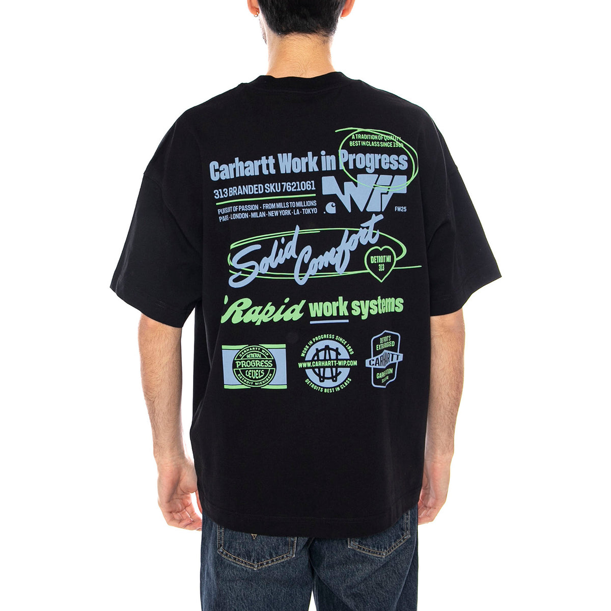 S/S Networks -- Maglietta Uomo Nera I035624.89XX . CARHARTT WIP 