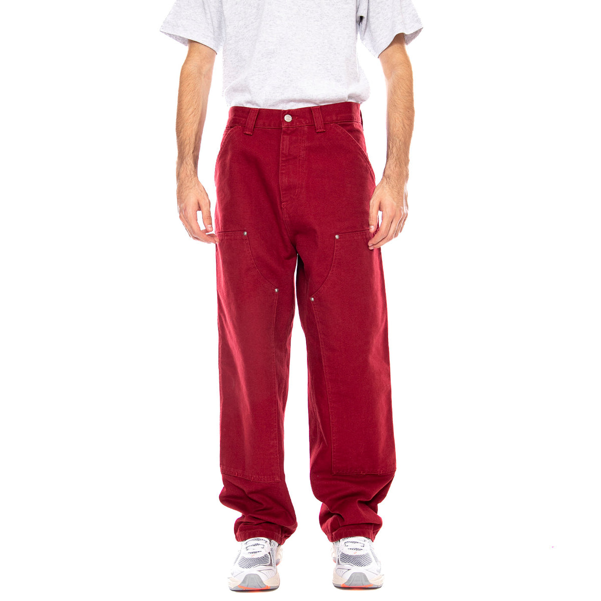 OG Double Knee Pant Scarlet - Pantaloni Uomo Bordeaux I035638.H806 . CARHARTT WIP 
