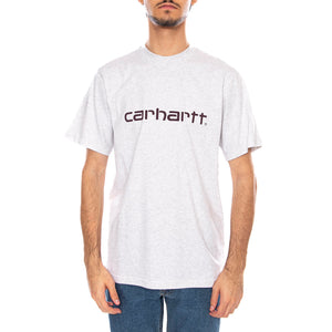 S/S Script T-Shirt Ash Heather / Rondo I035700.38HXX . CARHARTT WIP 