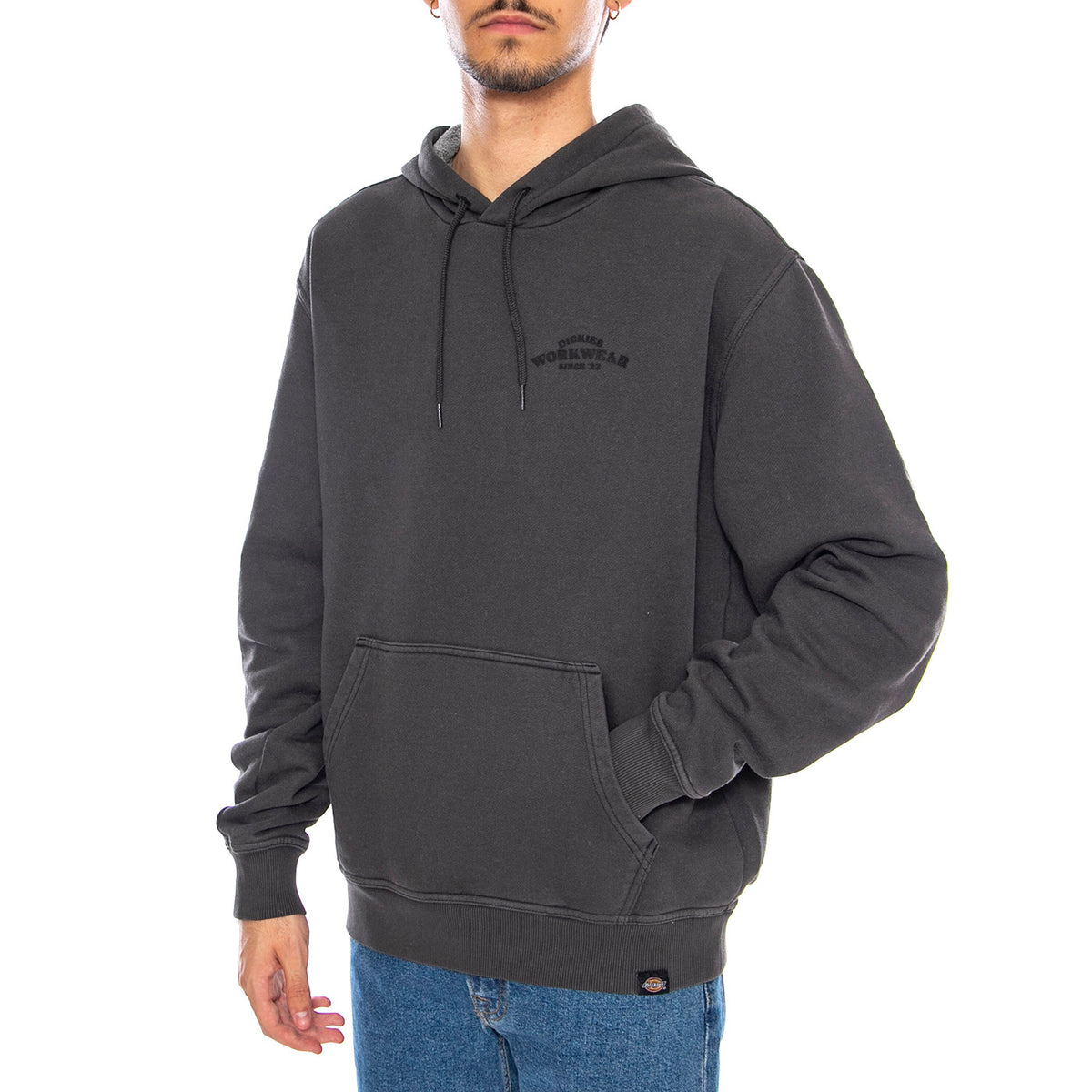 Christiana GD Hoodie Black - Felpa con Cappuccio Uomo Nera DK0A87NQBLK1 . DICKIES 