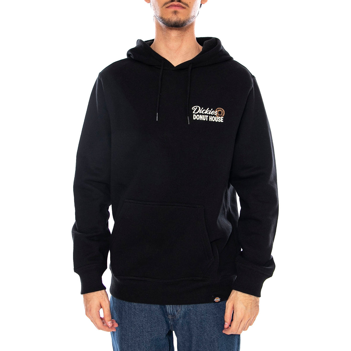Donut House Hoodie Black - Felpa con Cappuccio Uomo Nera DK0A88ATBLK1 . DICKIES 
