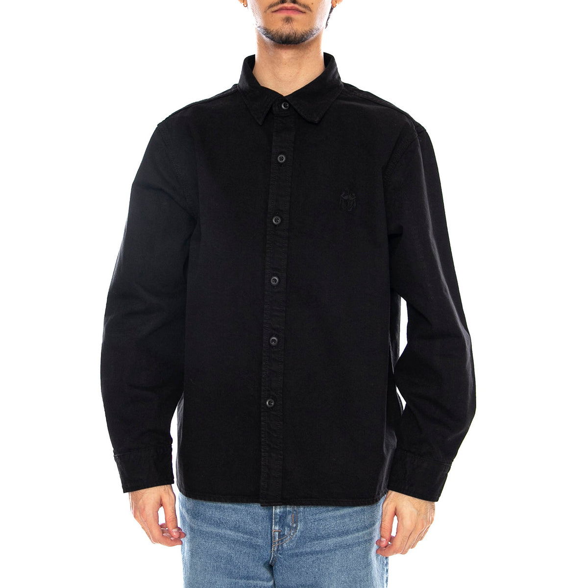Sebastian Shirt LS Black - Camicia Uomo Neras I035056. 89.GD EDWIN 