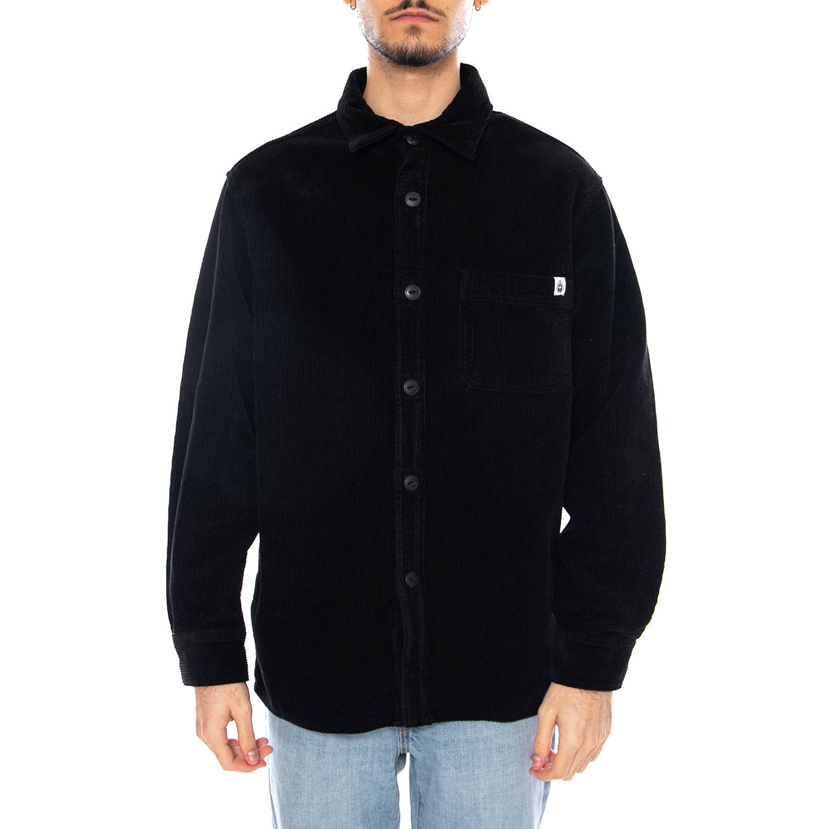 Ander Shirt LS -- Camicia Uomo Nera Maniche Lunghe I035767. 89.GD EDWIN 