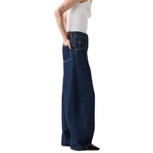SUPER BAGGY BARREL SHADED VIEW DARK INDIGO - Pantaloni Denim Jeans Donna Blu 003NF-0001 . LEVIS 
