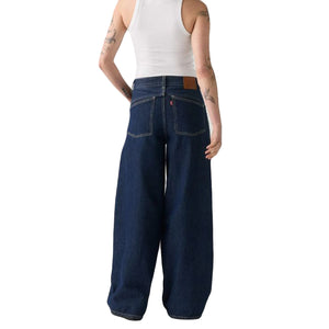 SUPER BAGGY BARREL SHADED VIEW DARK INDIGO - Pantaloni Denim Jeans Donna Blu 003NF-0001 . LEVIS 