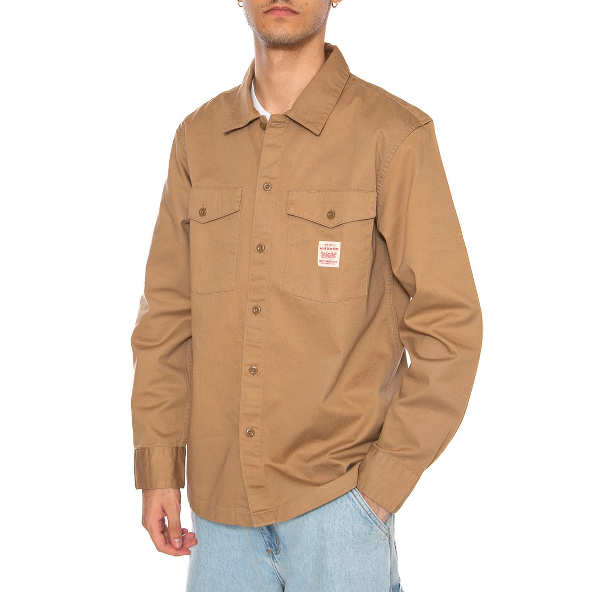 Autunno / Inverno - LS Workwer WW Tiger's Eye Twill Brown - Camicia Uomo Marrone 003O2-0001 . LEVIS 