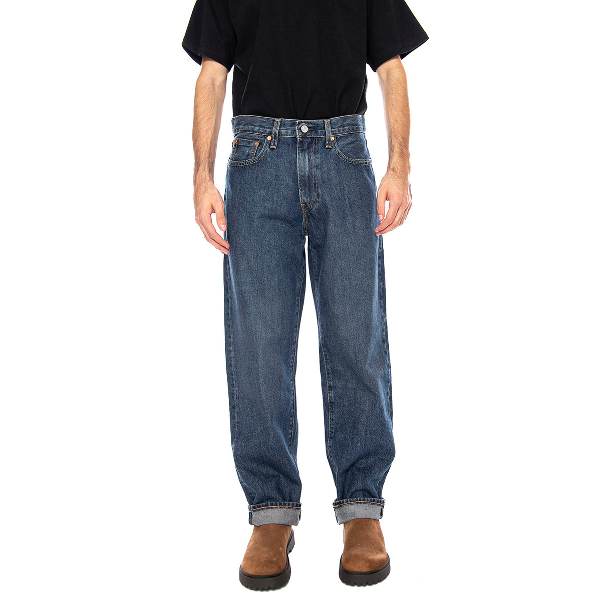 568 Loose Straight Check The Score Dark Indigo - Pantaloni Denim Jeans Uomo Blu 29037-0095 . LEVIS 