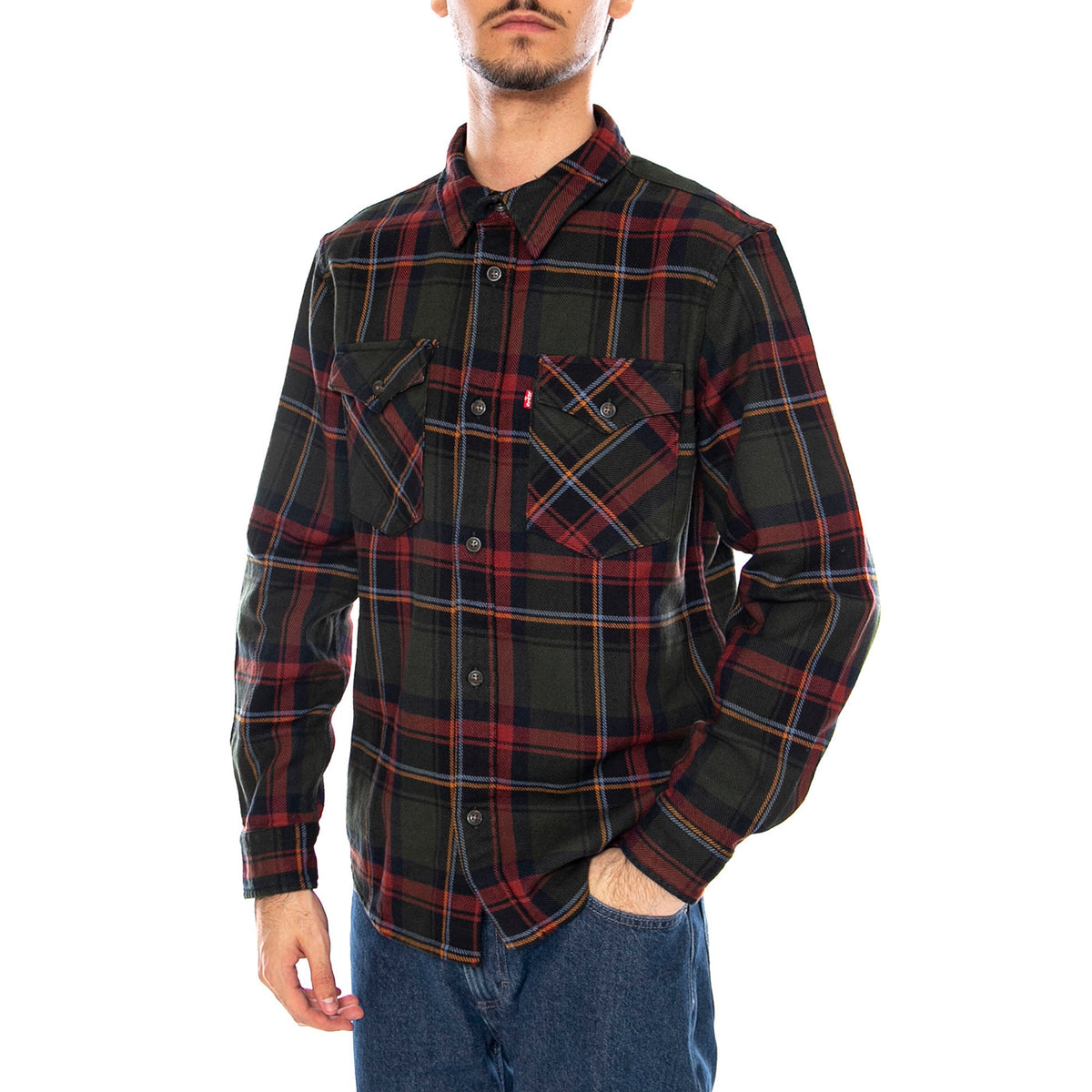 Relaxed Fit Western Herman Plaid Duffel Multi Color Shirt - Camicia Uomo Western Multicolore A1919-0066 . LEVIS 