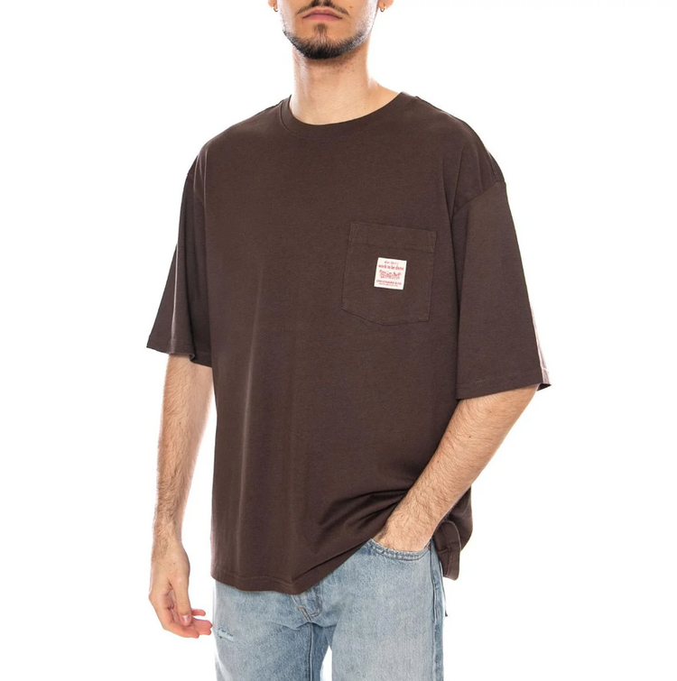 SS Workwear Tee Bracken Brown - Maglietta Girocollo Uomo Marrone A5850-0025 . LEVIS 