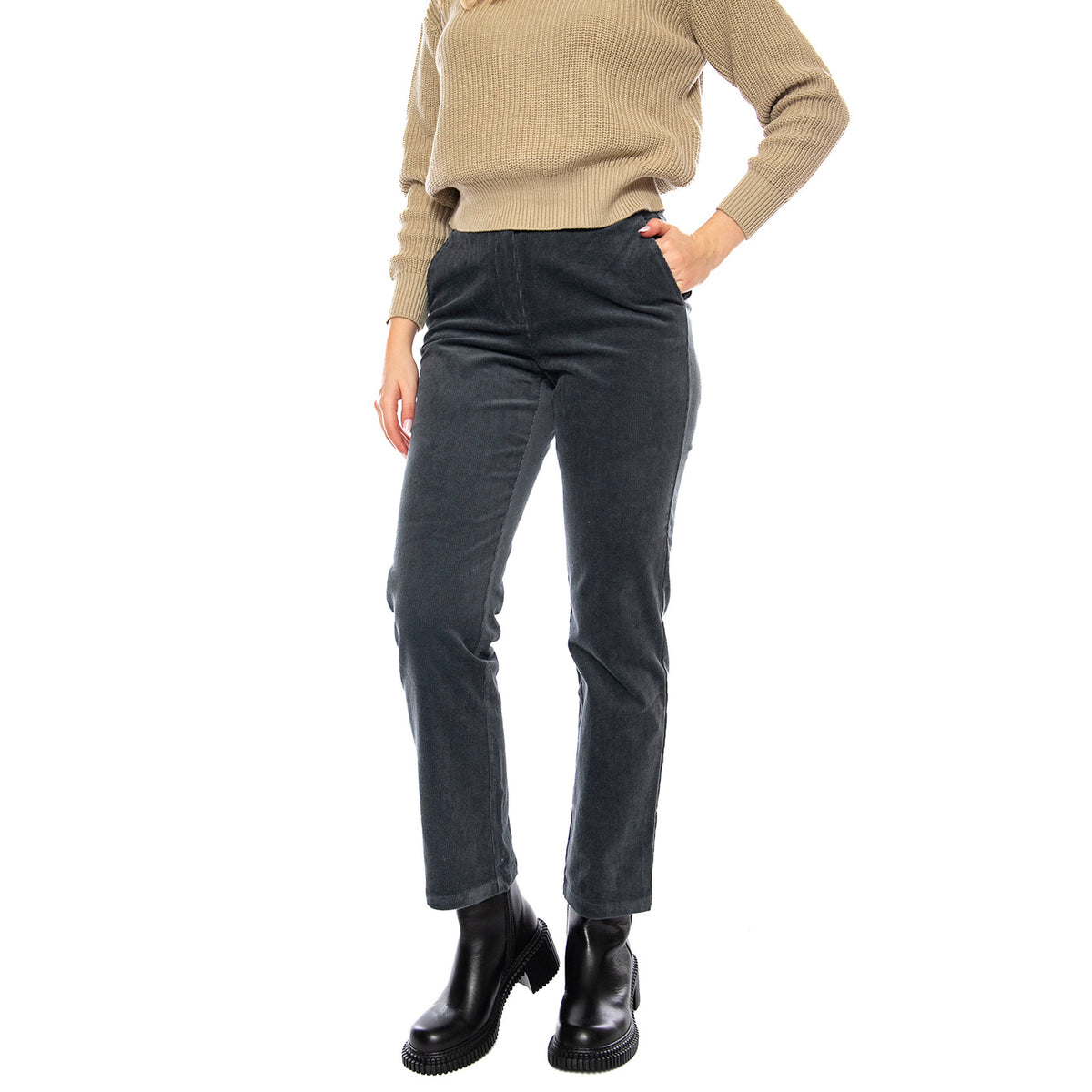 MD M Trousers 131 Indigo - Pantaloni Donna Blu 3.73.119.04 . MD'M 