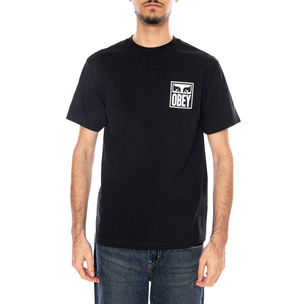 Obey Eyes Icon 2 Maglietta -- Maglietta Uomo Nera 165262142 BLK OBEY 