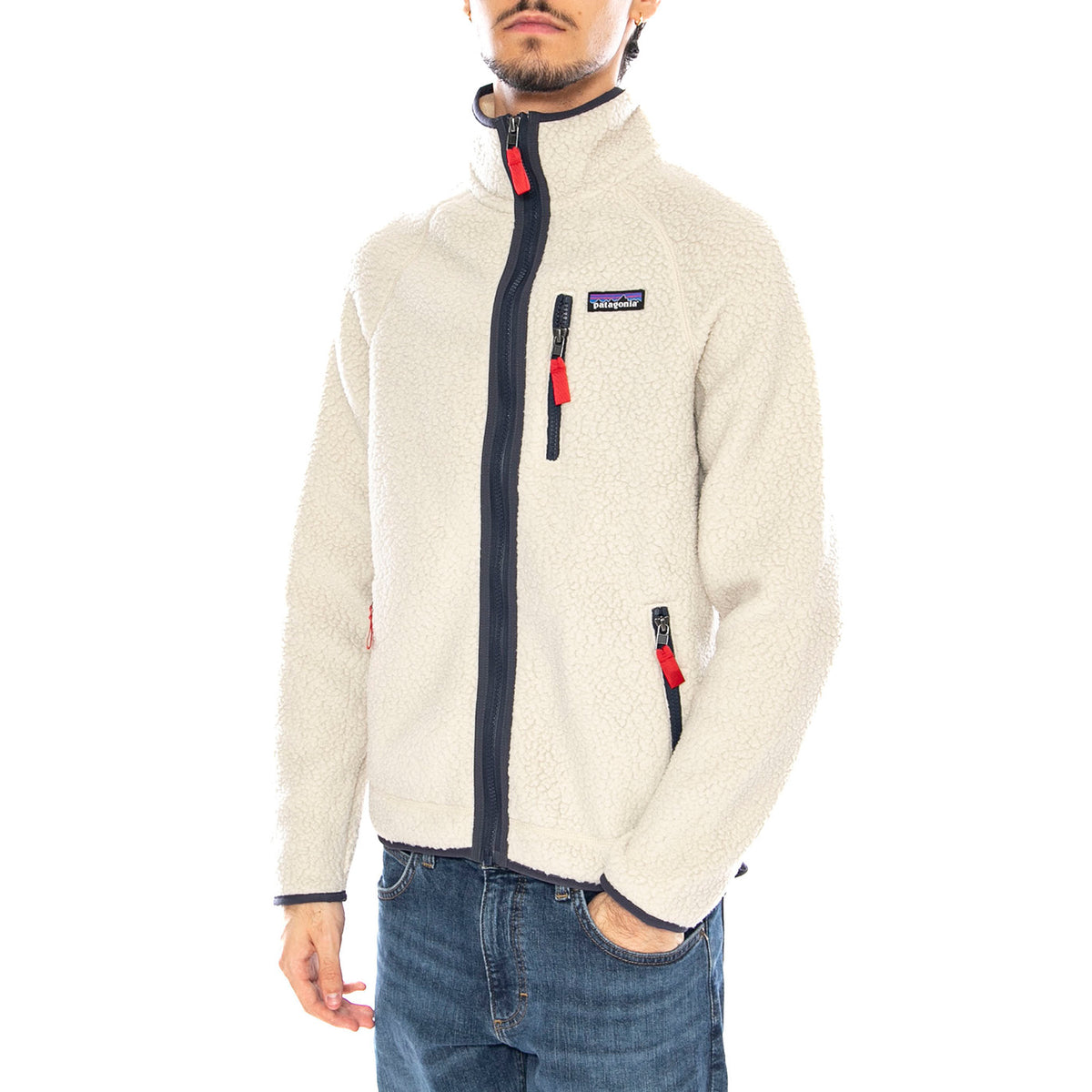 M's Retro Pile Jkt PNSM - Giacca Uomo Pile Bianca 22801 PNSM PATAGONIA 