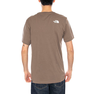 M SS Simple Dome -- Maglietta Uomo Marrone NF0A87NG BOW1 THE NORTH FACE 