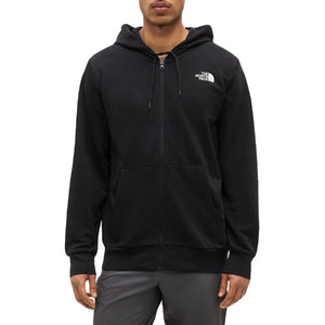 M SIMPLE DOME FULL ZIP HOODIE BLACK - Felpa con Cappuccio e Zip Uomo Nera NF0A89FD JK31 THE NORTH FACE 