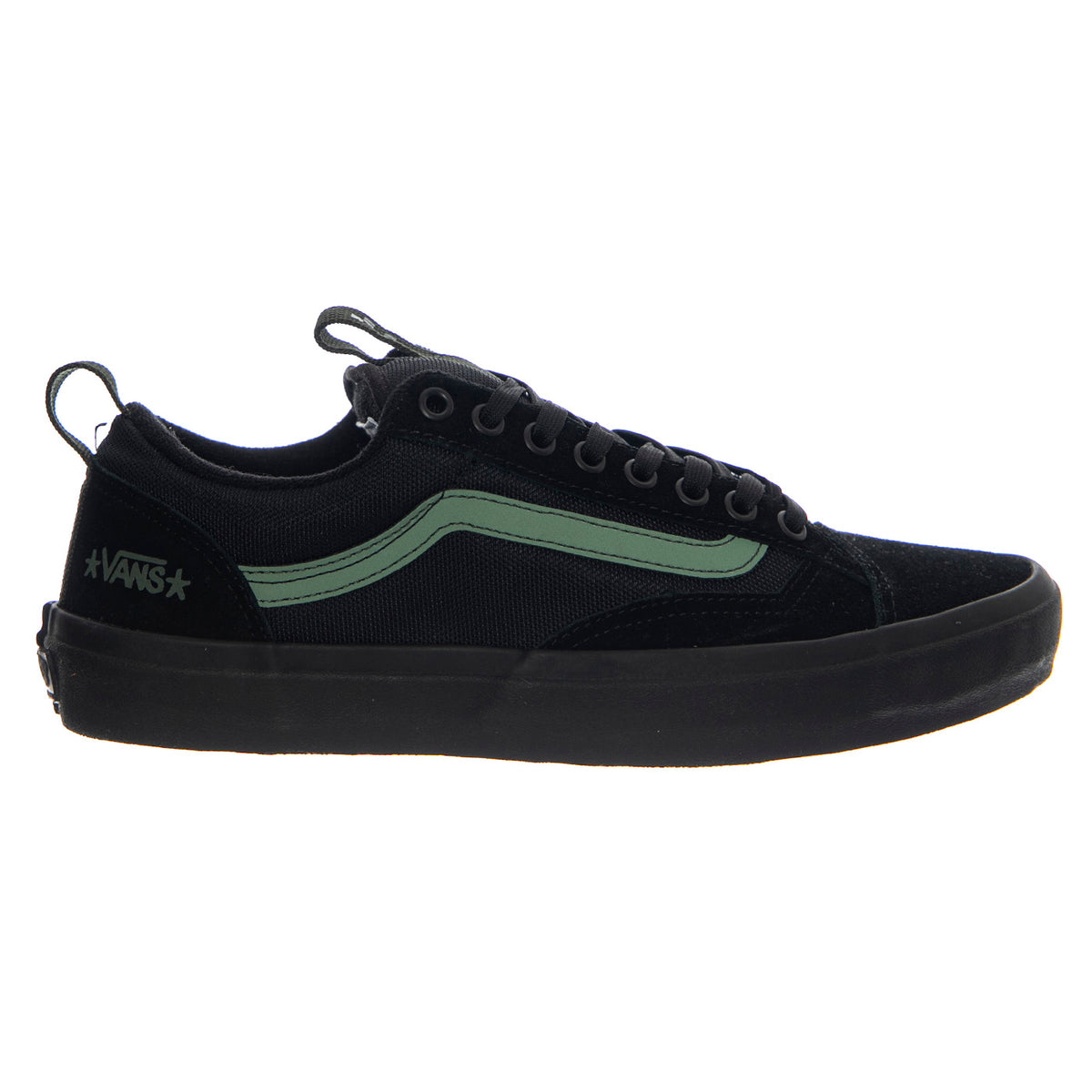 Vans Skate Old Skool 36+ Atiba Black/Dark Green - Scarpe Stringate Uomo Nere VN000D5RNLX1 . VANS 