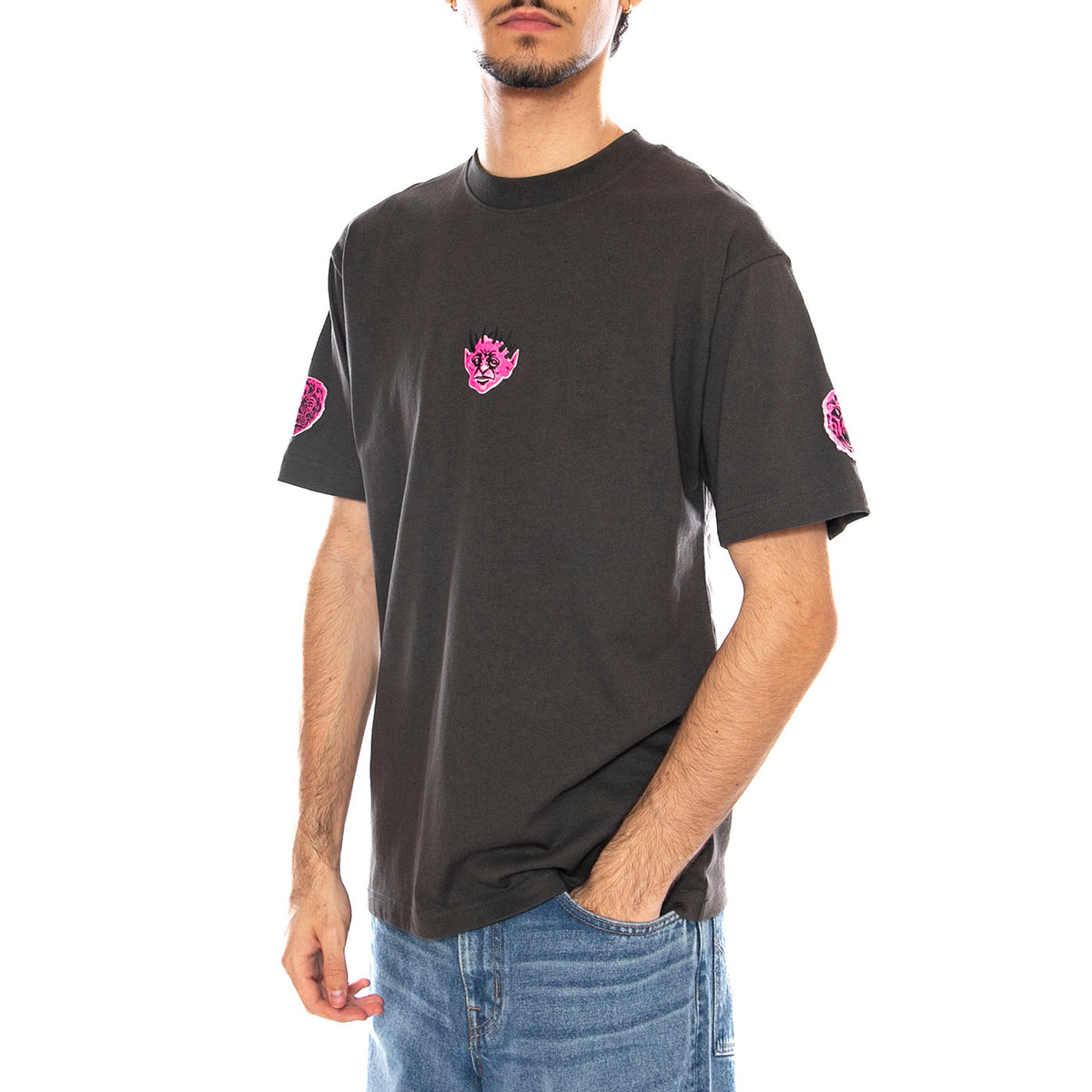 Skate Mike G Goblins SS Tee Black - Maglietta Girocollo Uomo Nera VN000PNG EMV1 VANS 