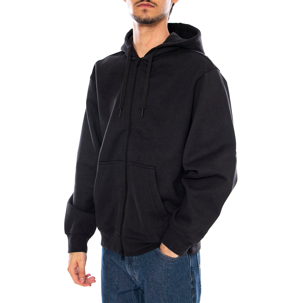 Skate Atiba Haze Zip Hoodie Black - Felpa con Cappuccio Uomo Nera VN000Q77 BLK1 VANS 