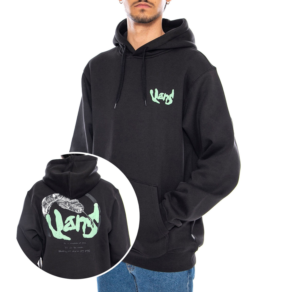 Evolve PO Hoodie Black -- Felpa con Cappuccio Nera VN000RG2 BLK1 VANS 