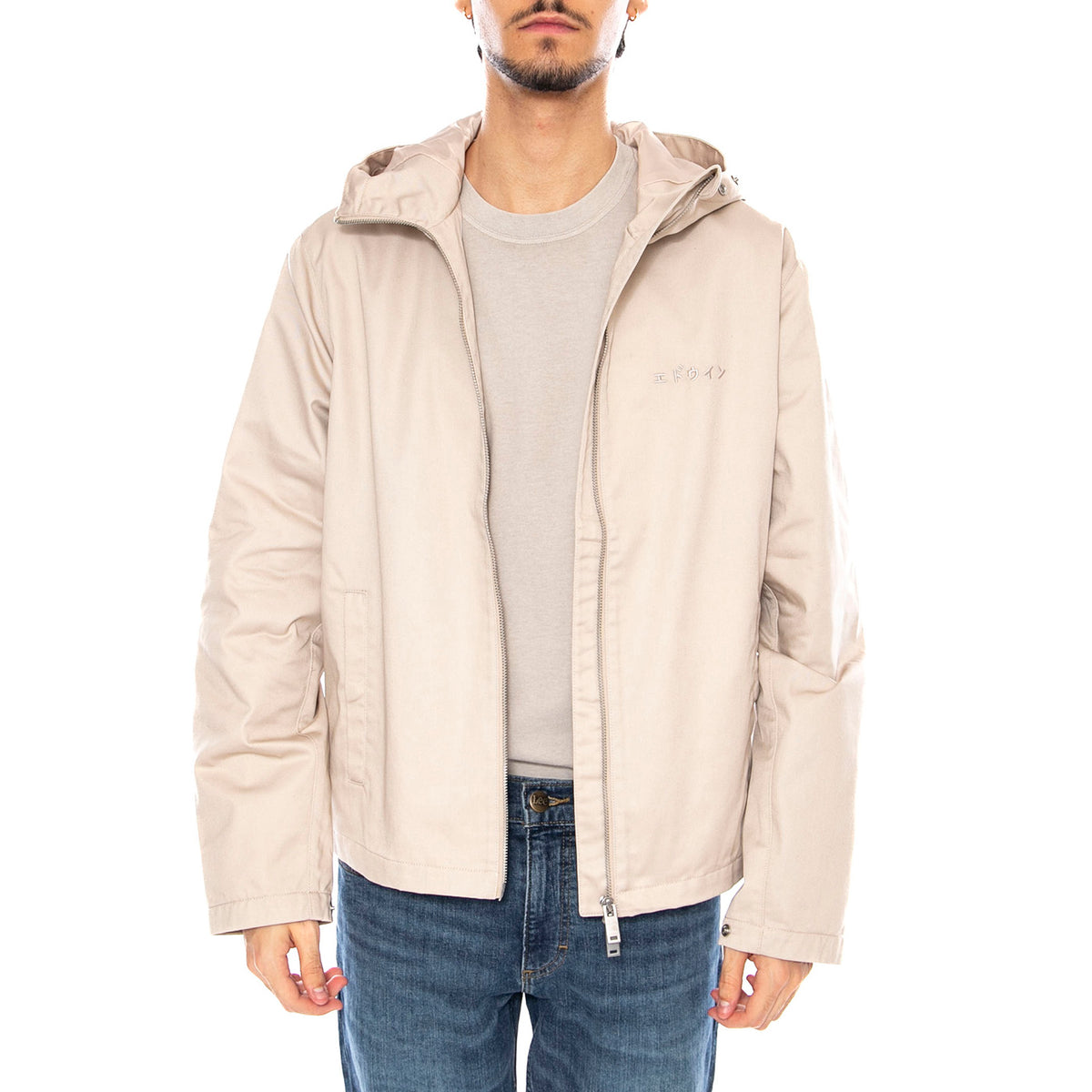 Dan Jacket Peyote - Giacca con Cappuccio Uomo Beige I033394.1ZC.99. 1ZC.99 EDWIN 
