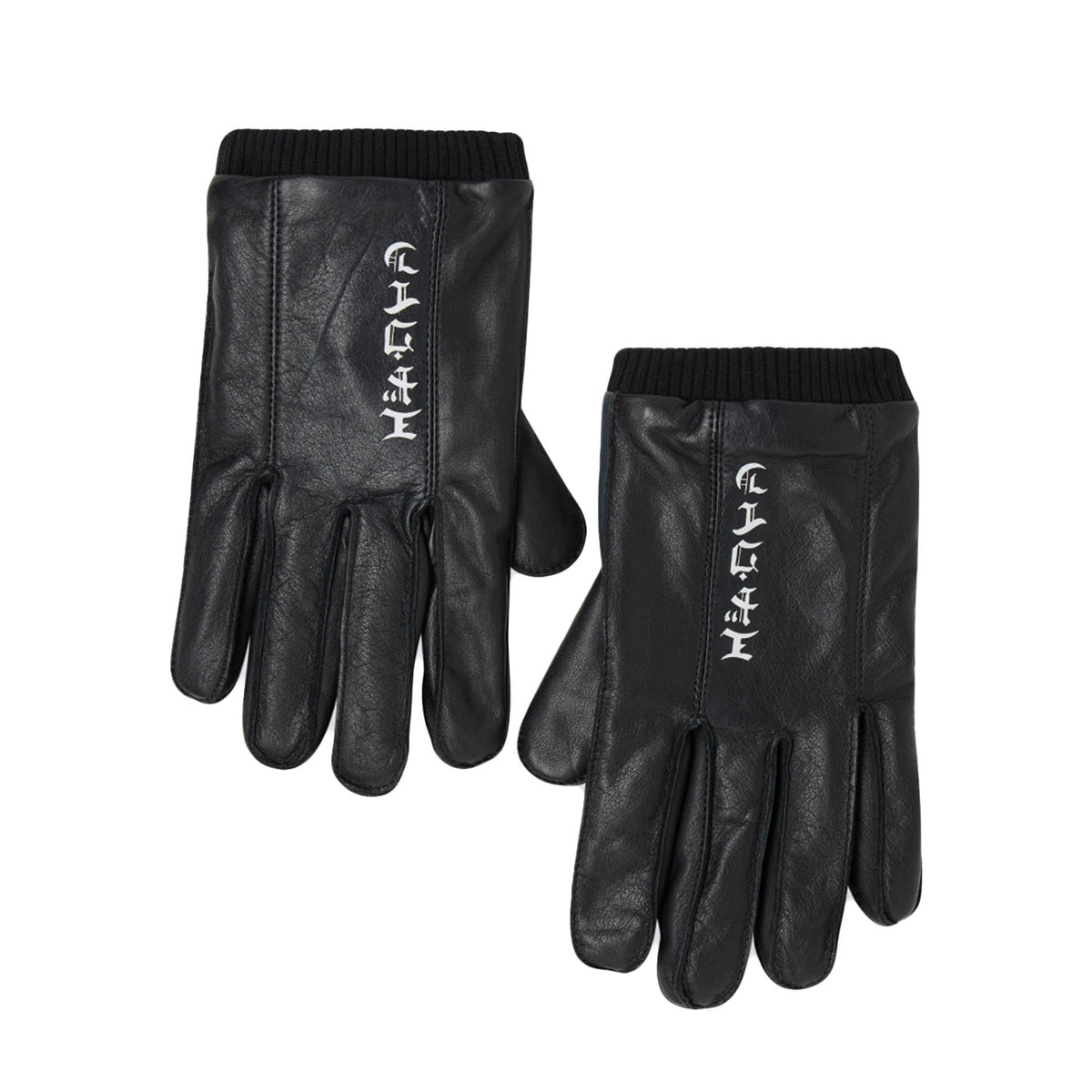 Motor Leather Gloves Black / Navy - Guanti Edwin Neri I034097.2L4.00. . EDWIN 