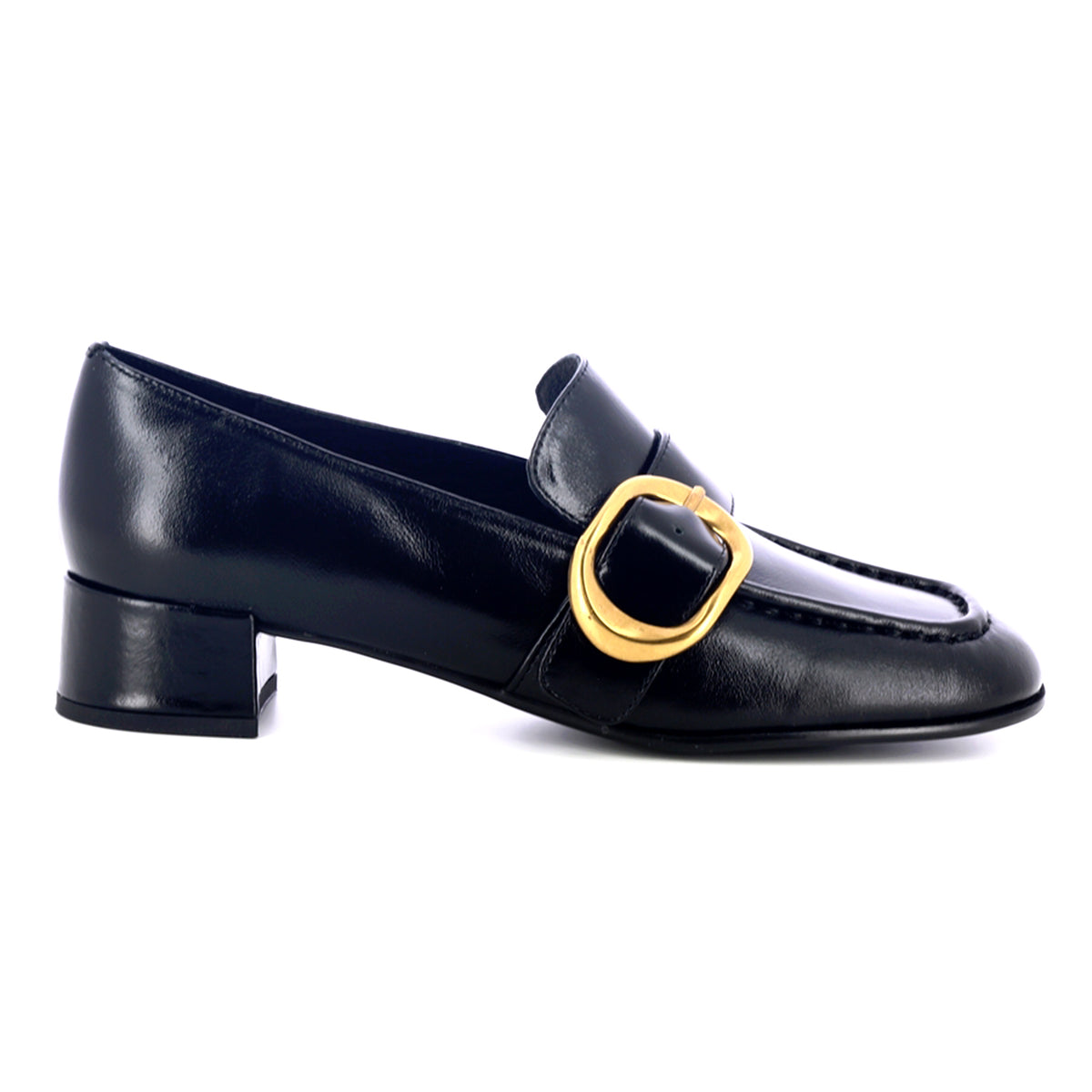 JEFFREY CAMPBELL DOCILE BLACK GOLD - Mocassini Donna Neri JCSU350-02-001 . JEFFREY CAMPBELL 