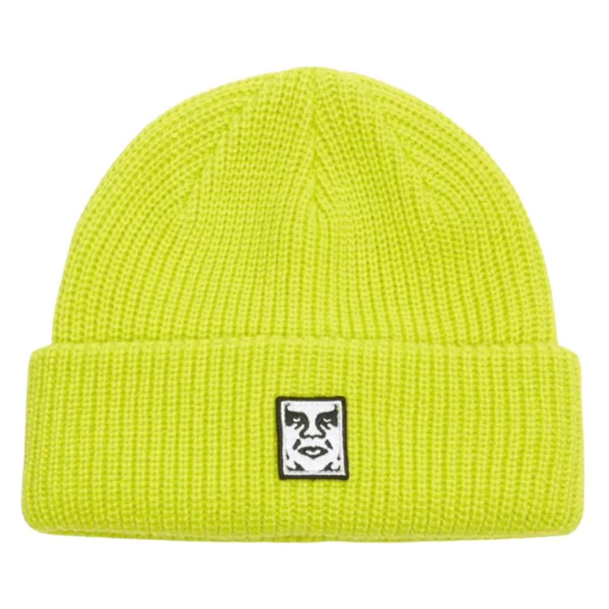 Mid Icon Patch Cuff Beanie Evening Primrose - Berretto in Maglia Giallo 100030195 EVP OBEY 