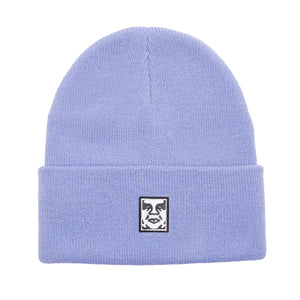 Icon Patch Cuff Beanie Beetroot Digital Violet - Cappellino in Maglia Rasata Viola 100030198 DIV OBEY 