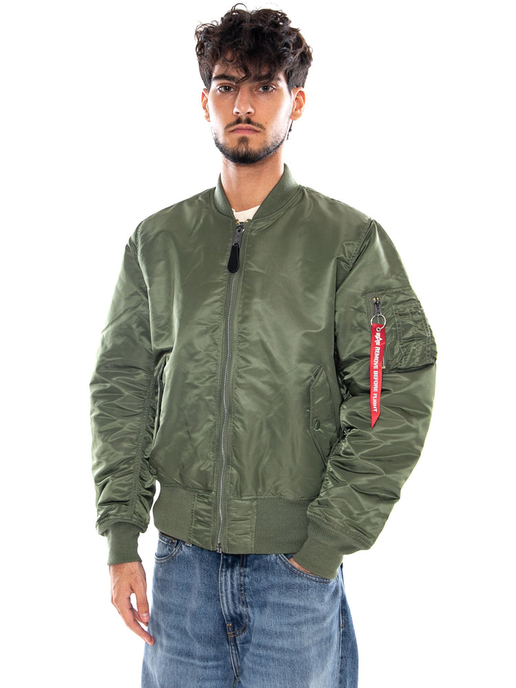 MA-1 HERITAGE BOMBER JACKET SAGE GREEN - Giacca Uomo Verde 100101 01 ALPHA INDUSTRIES 