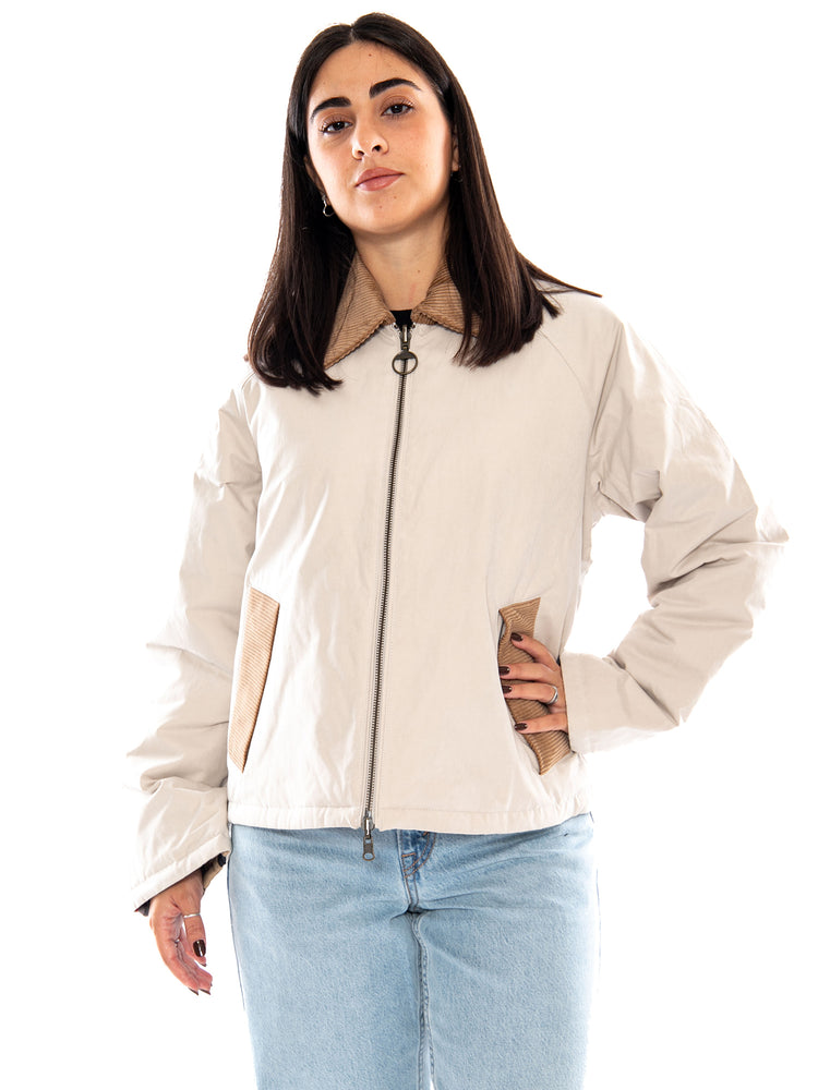 Barbour Dawn Reversible Casual Jacket Mist / Dress - Giacca Donna Beige e Tartan 262MLCA0415 ST11 BARBOUR 