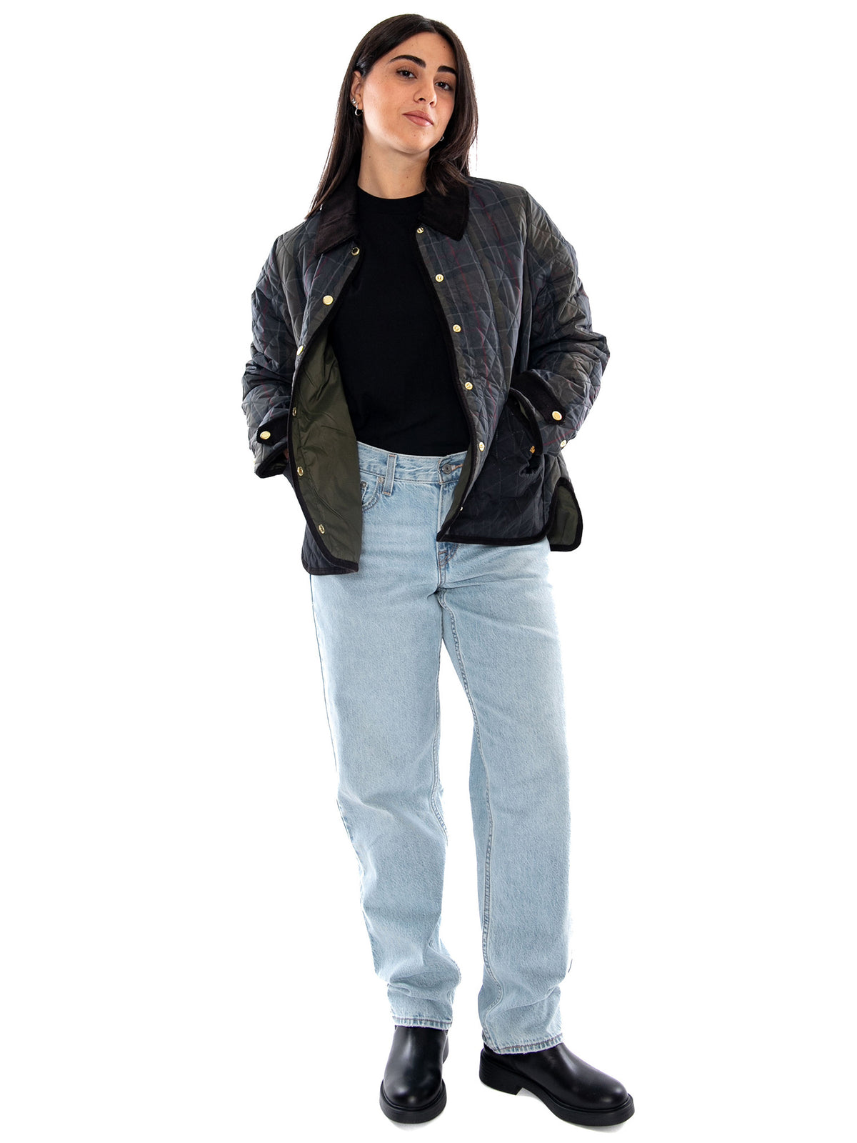 Barbour Ainsdale Checked Quilted Jacket Shadow Classic - Giacca Donna Multicolore 262MLQU1932 TN11 BARBOUR 