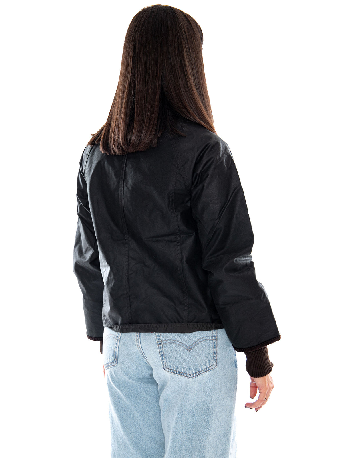 Barbour Cropped Beadnell Wax Jacket Sage / Ancient - Giacca Donna Verde 262MLWX1403 SG51 BARBOUR 
