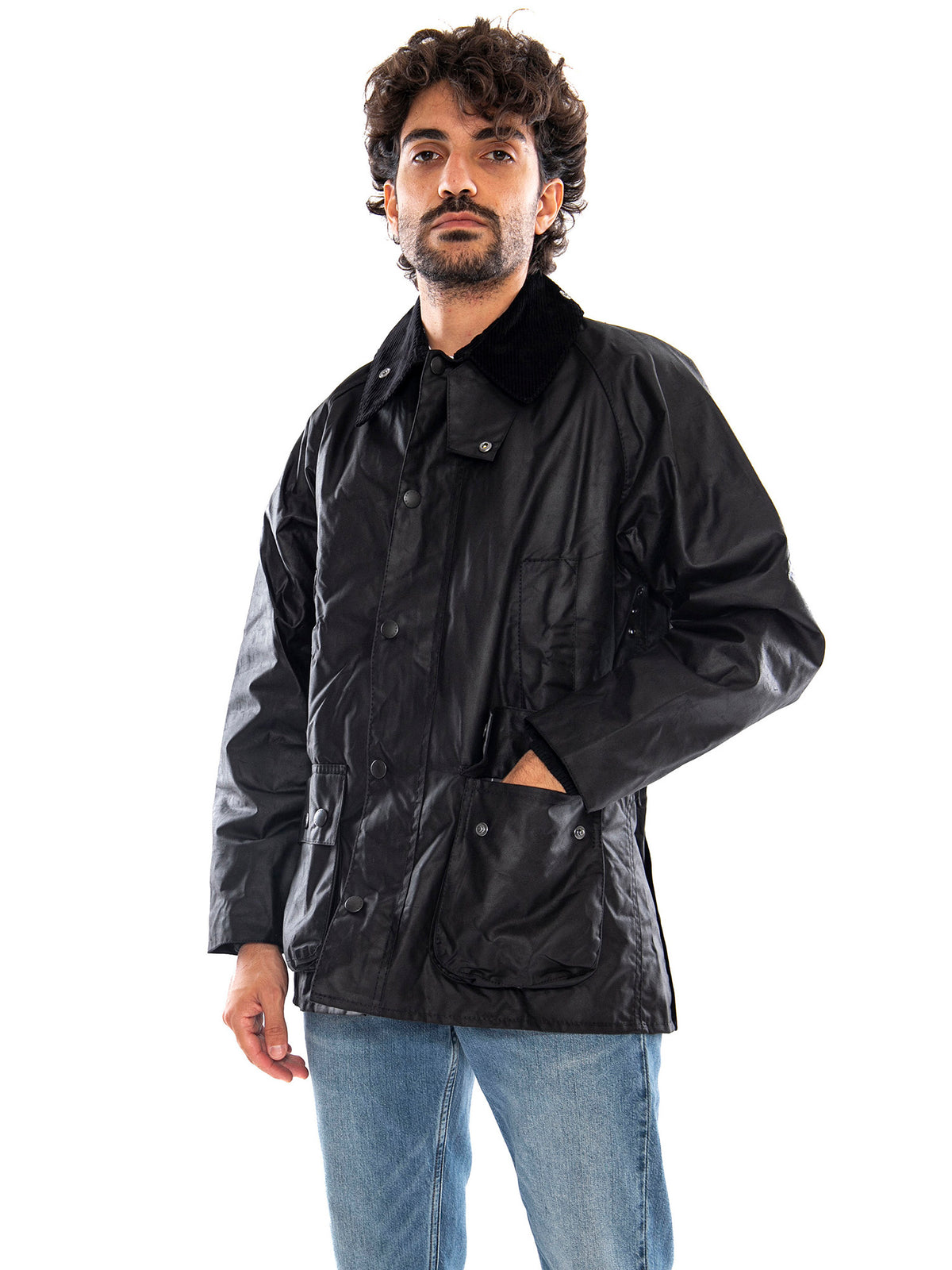 Bedale Wax Jacket Black - Giacca Uomo Nera 262MMWX0018 BK91 BARBOUR 