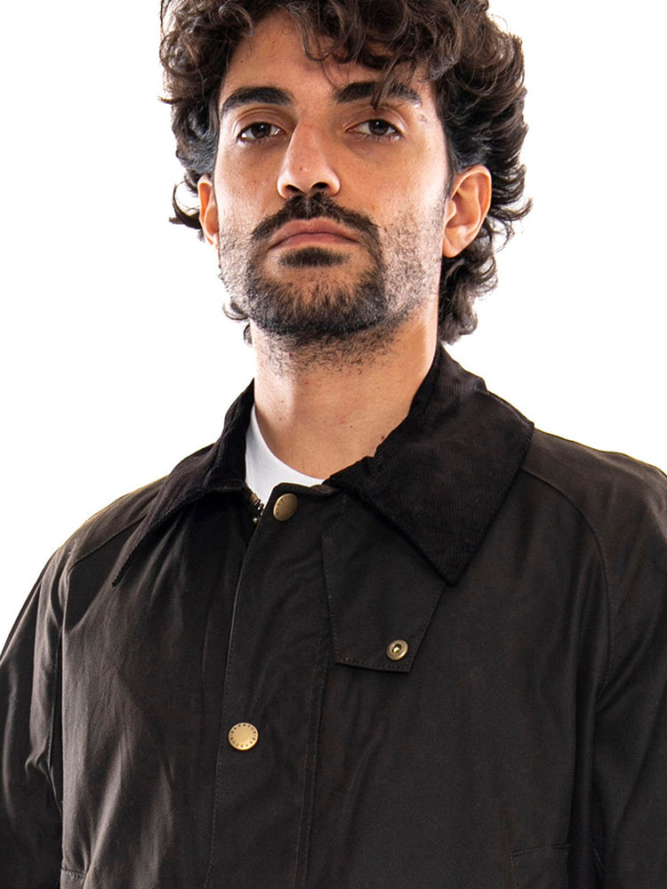 Ashby Wax Jacket Olive / Brown - Giacca Uomo Verde Oliva / Marrone 262MMWX0339 OL71 BARBOUR 