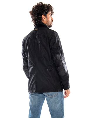Ogston Wax Jacket Black / Classic - Giacca Uomo Nera<BR/><BR/> 262MMWX0700 BK11 BARBOUR 