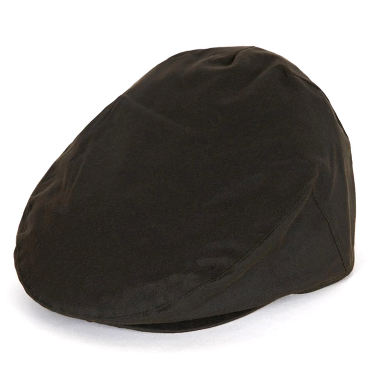 Barbour Wax Flat Cap Olive - Coppola Verde MHA0003 OL71 BARBOUR 