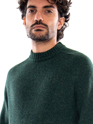 NEWTOWN CREW NECK SWEATER Sage - Maglione Girocollo Uomo Verde Salvia<BR/><BR/> MKN1773 GN13 BARBOUR 