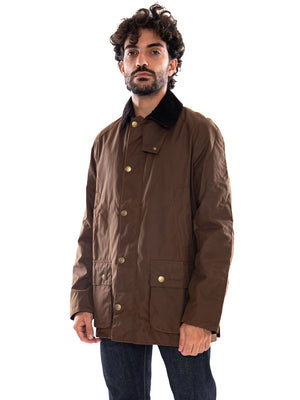 Barbour Ashby Wax Jacket Bark - Giacca Uomo Marrone<BR/><BR/> MWX0339 BR31 BARBOUR 