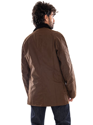 Barbour Ashby Wax Jacket Bark - Giacca Uomo Marrone<BR/><BR/> MWX0339 BR31 BARBOUR 