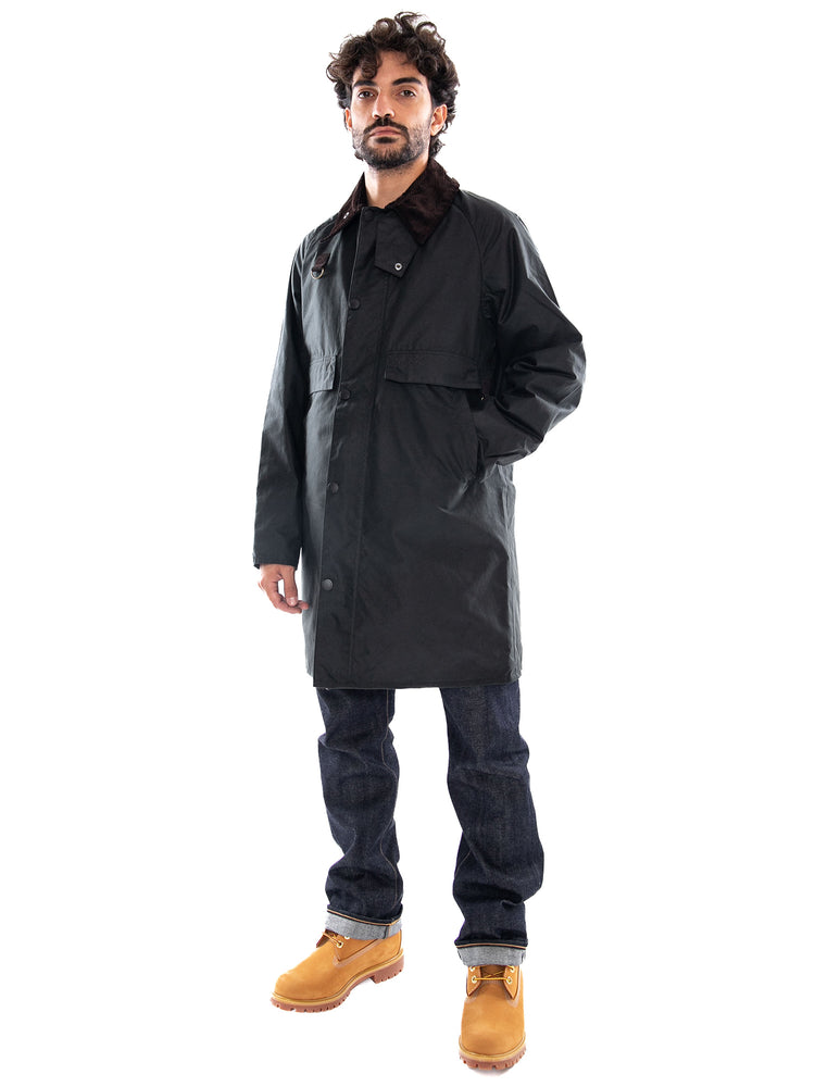 Barbour Long Spey Wax Jacket Sage - Giacca Uomo Verde MWX2594 SG51 BARBOUR 