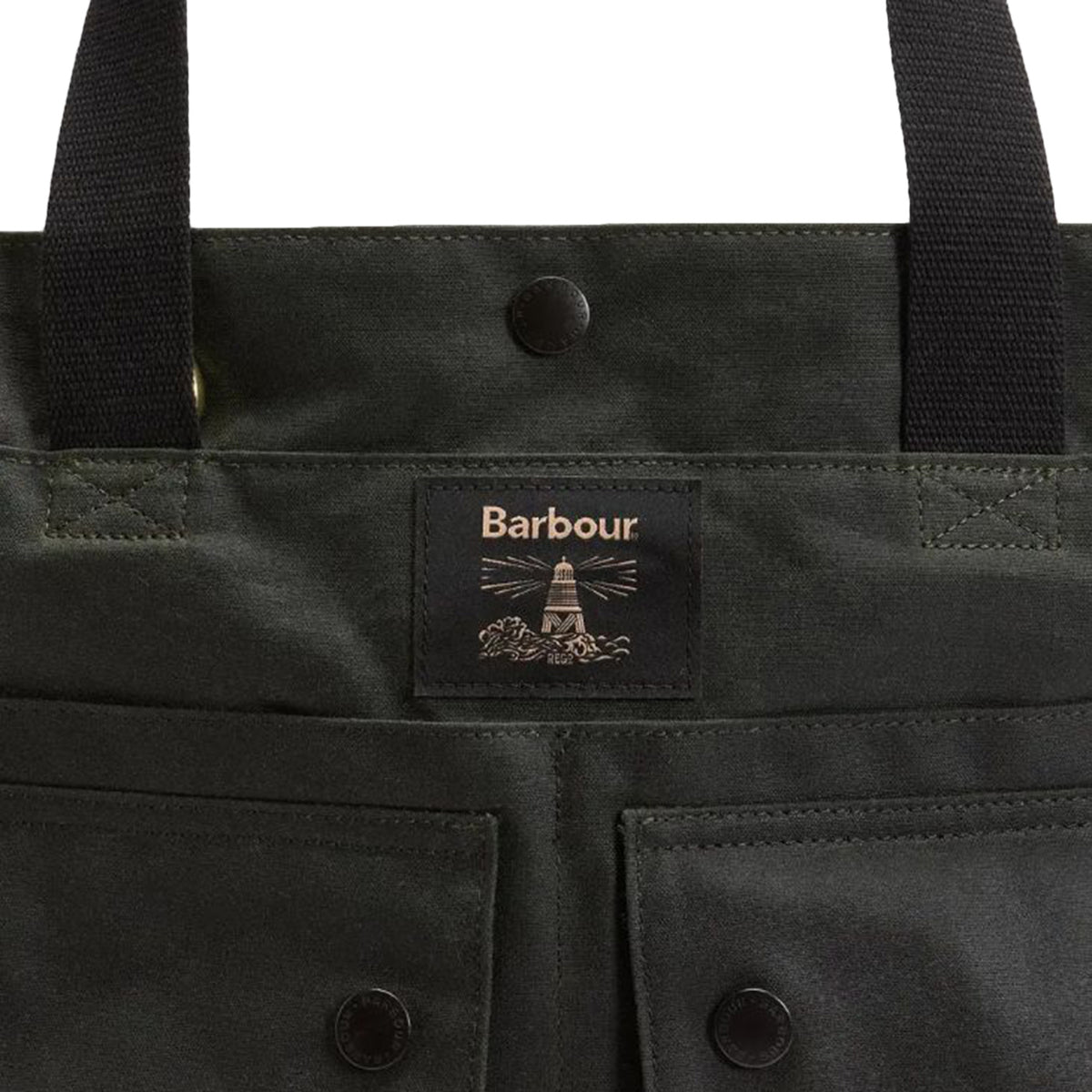 Barbour Field Wax Tote Bag Sage / Classic - Borsa a Tracolla Verde 262MUBA0750 SG91 BARBOUR 