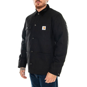 MICHIGAN COAT BLACK / BLACK RIGID - Giacca Uomo Nera I015261 00E01 CARHARTT WIP 