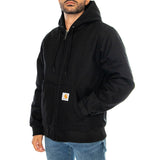 ACTIVE JACKET BLACK - Giacca con Cappuccio Uomo Nera  Uomo CARHARTT WIP