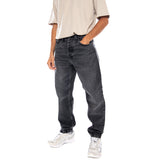 NEWEL PANT BLACK MARBLE USED WASH - Pantaloni Denim Jeans Uomo Neri  Uomo CARHARTT WIP