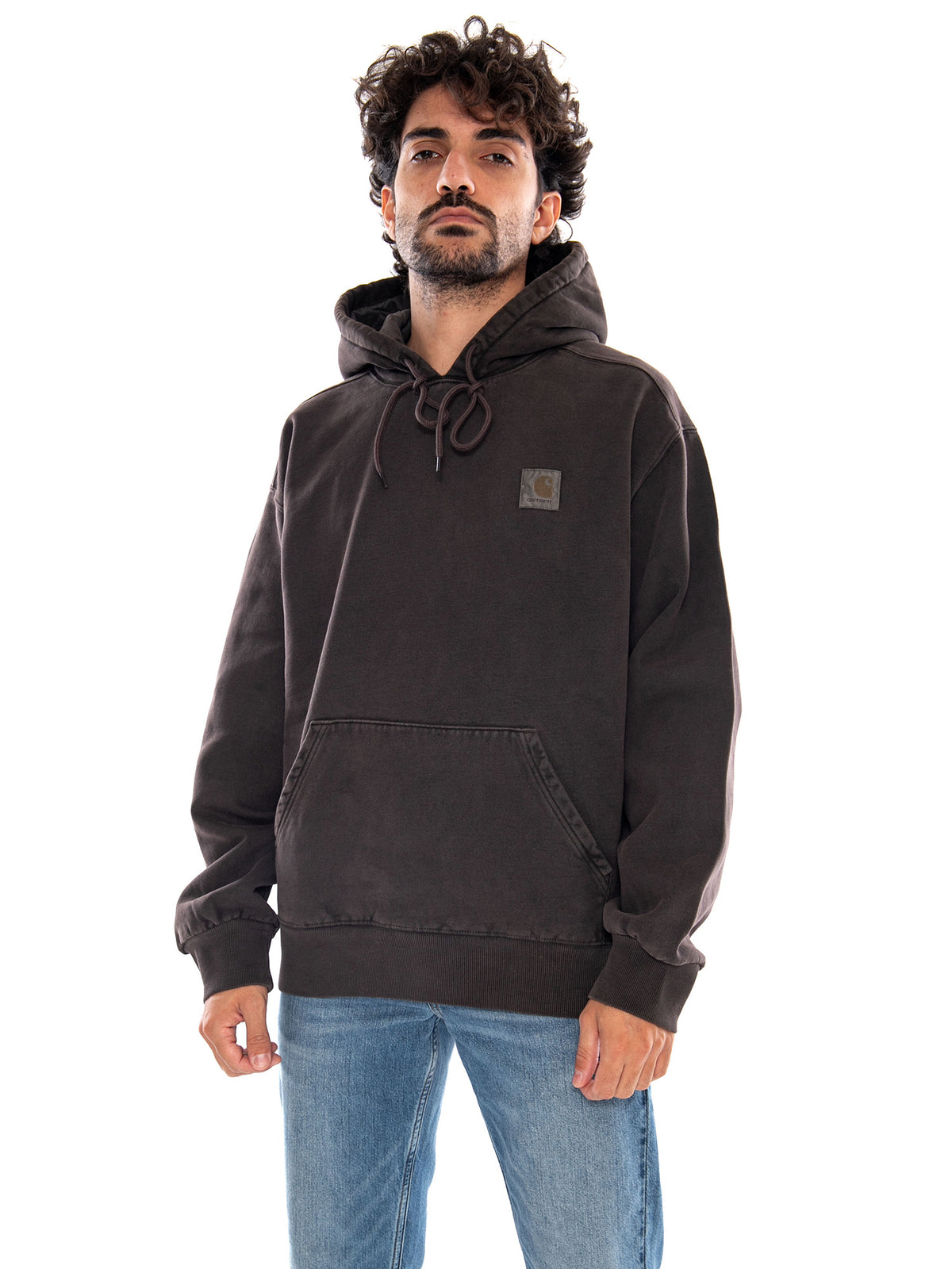 Hooded Vista Sweat Tobacco Garment Dyed - Felpa con Cappuccio Uomo Marrone I029523 47GD CARHARTT WIP 