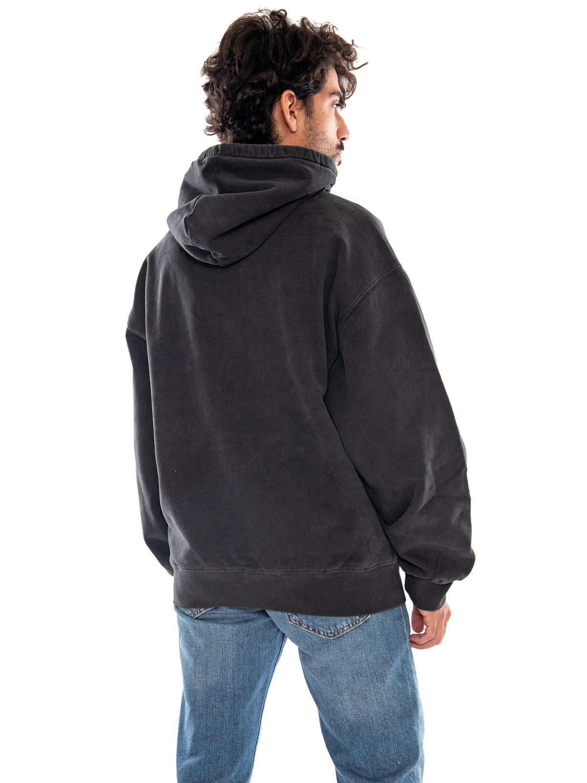 Hooded Vista Sweat Black Garment Dyed - Felpa con Cappuccio Uomo Nera I029523 89GD CARHARTT WIP 