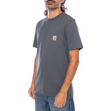 S/S POCKET T-SHIRT STYX - Maglietta Girocollo Uomo Blu  Uomo CARHARTT WIP