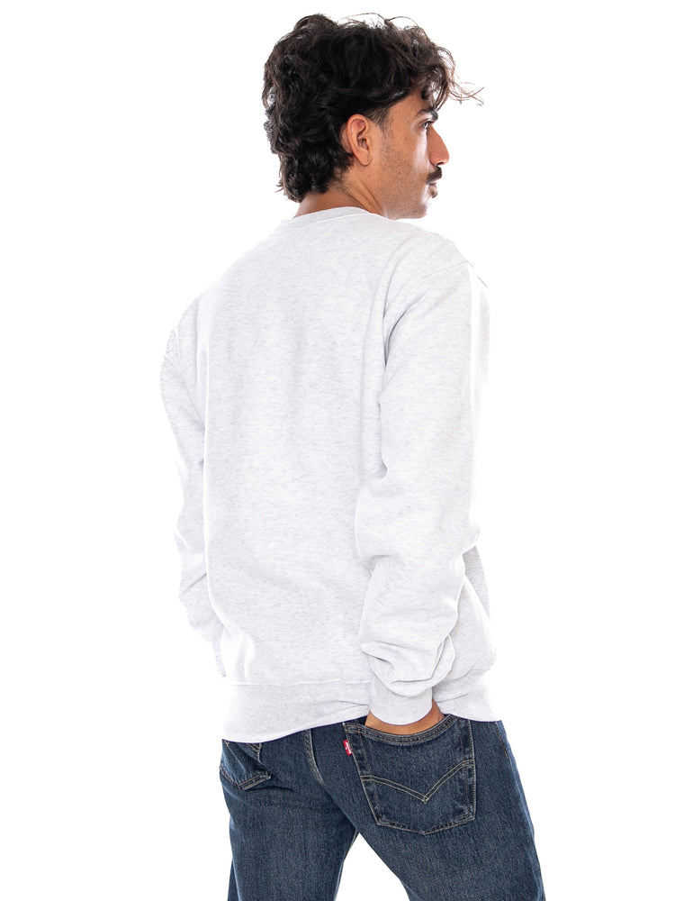 CARHARTT WIP CARHARTT SWEAT ASH HEATHER / GRAPHITE - Felpa Girocollo Uomo Grigia I030546 3Z5XX CARHARTT WIP 