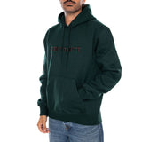 HOODED CARHARTT SWEAT DARK SCARAB / PALISANDER - Felpa con Cappuccio Uomo Nera  Uomo CARHARTT WIP